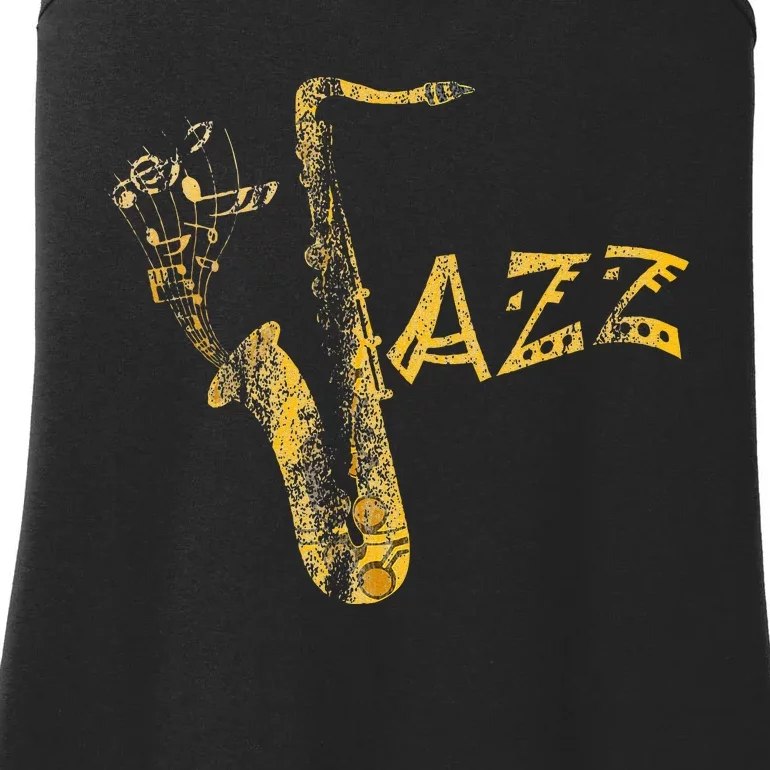 Jazz Musician Saxophonist Gift Saxophone Ladies Essential Tank