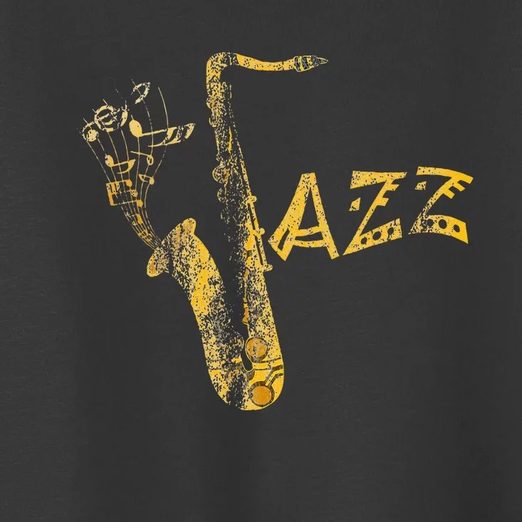 Jazz Musician Saxophonist Gift Saxophone Toddler T-Shirt