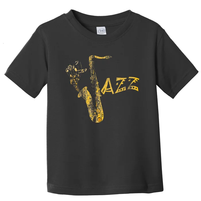 Jazz Musician Saxophonist Gift Saxophone Toddler T-Shirt