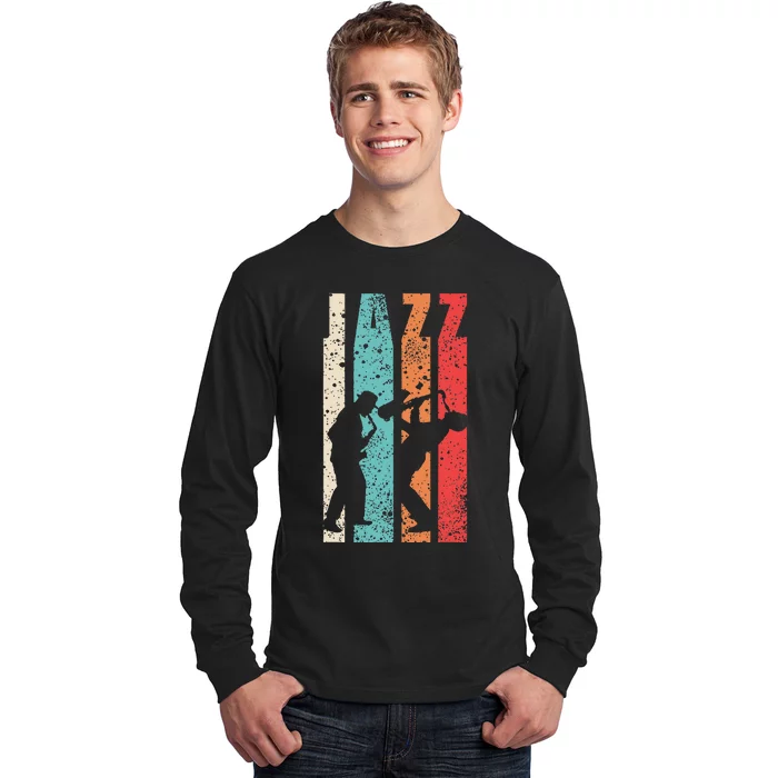 Jazz Musician Saxophonist Trumpetist Sax Trumpet Player Long Sleeve Shirt