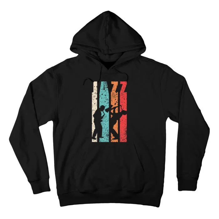 Jazz Musician Saxophonist Trumpetist Sax Trumpet Player Tall Hoodie