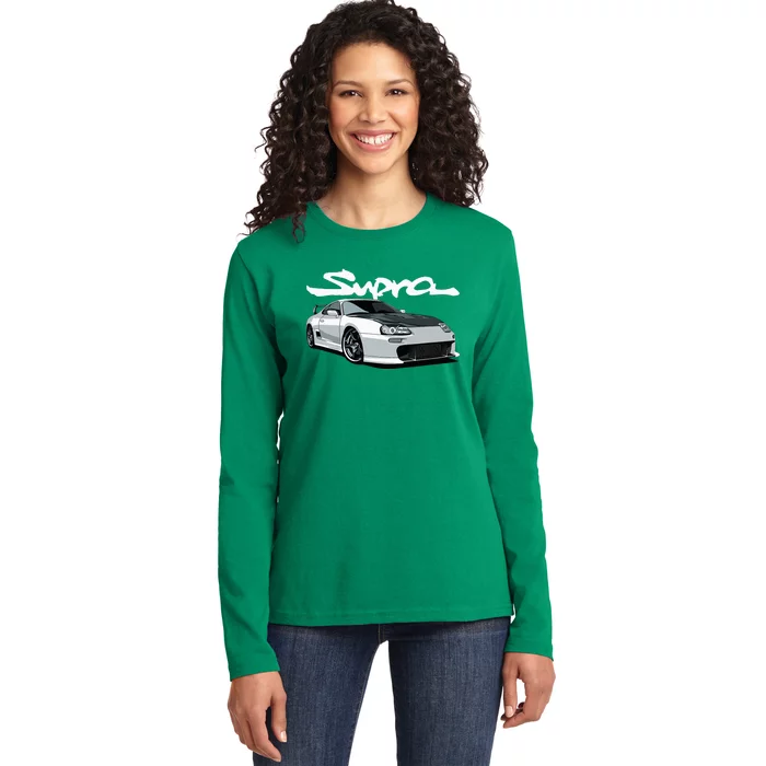 Jdm Mkiv Supra 2jz Street Racing Drag Drift Ladies Long Sleeve Shirt