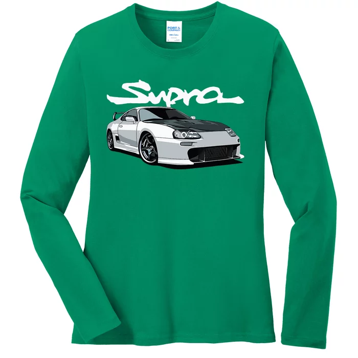 Jdm Mkiv Supra 2jz Street Racing Drag Drift Ladies Long Sleeve Shirt