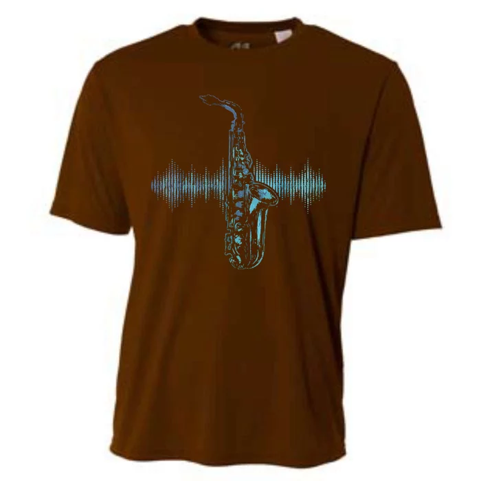 Jazz Music Saxophone Player Gift Saxophone Cooling Performance Crew T-Shirt