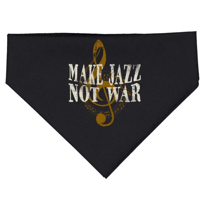 Jazz Music Saxophone Trumpet Gift USA-Made Doggie Bandana