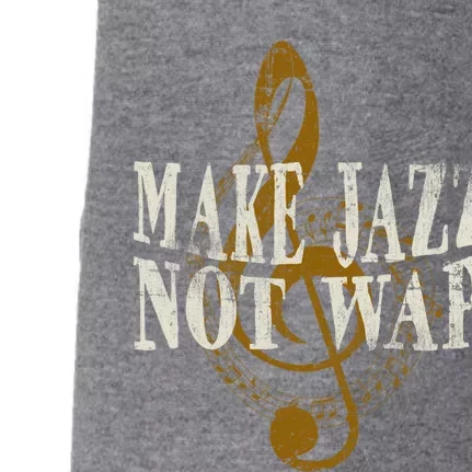 Jazz Music Saxophone Trumpet Gift Doggie 3-End Fleece Hoodie