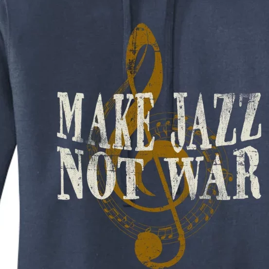 Jazz Music Saxophone Trumpet Gift Women's Pullover Hoodie