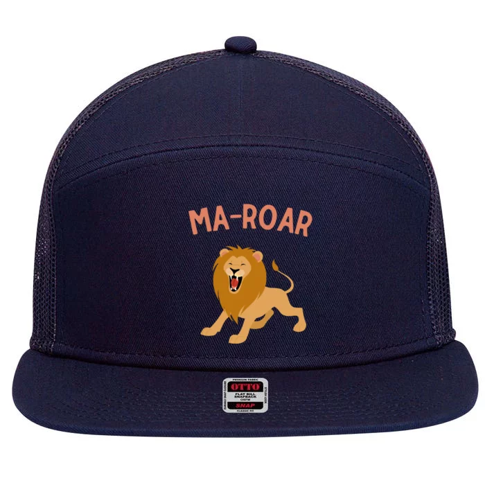 Jewish Motherpassover Seder Maror Magiftroar Mom Lion Of Judah Gift 7 Panel Mesh Trucker Snapback Hat