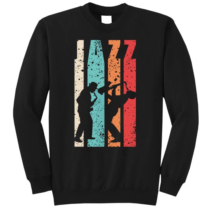 Jazz Musician Saxophonist Trumpetist Sax Trumpet Player Tall Sweatshirt