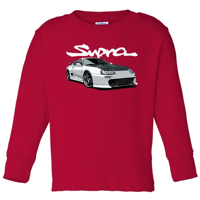 Jdm Mkiv Supra 2jz Street Racing Drag Drift Toddler Long Sleeve Shirt