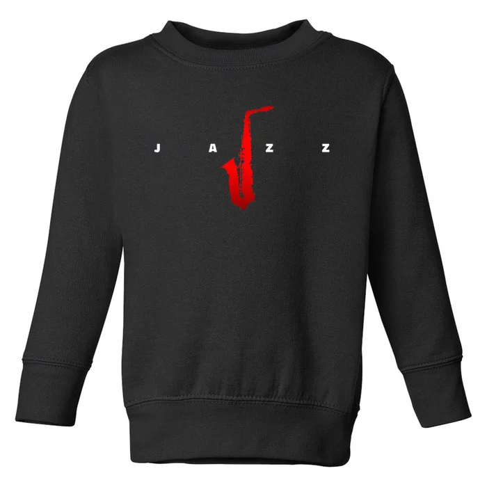 Jazz Music Saxophone Toddler Sweatshirt