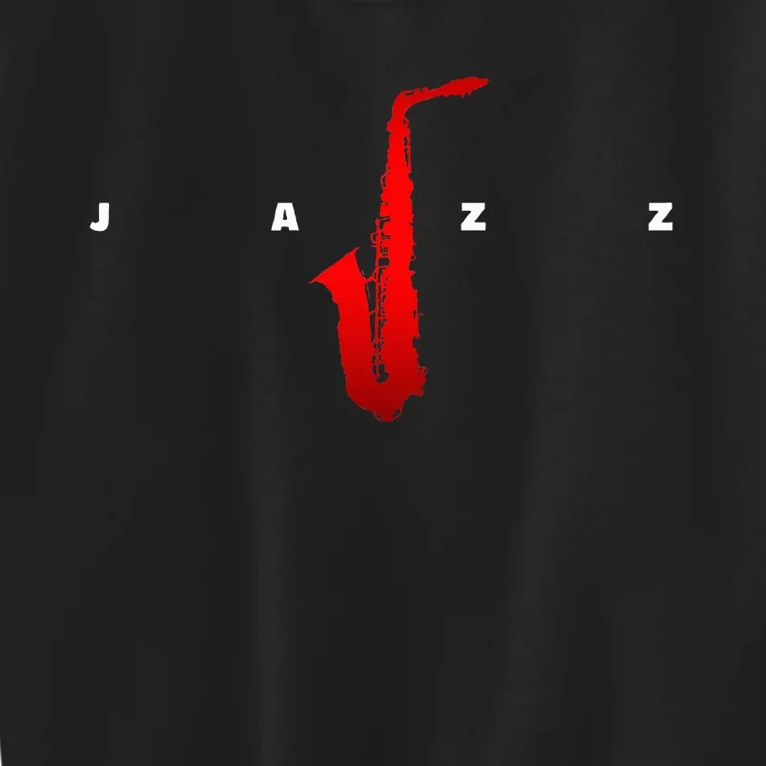 Jazz Music Saxophone Kids Sweatshirt