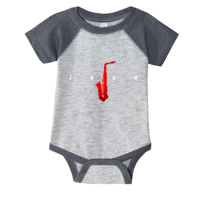 Jazz Music Saxophone Infant Baby Jersey Bodysuit