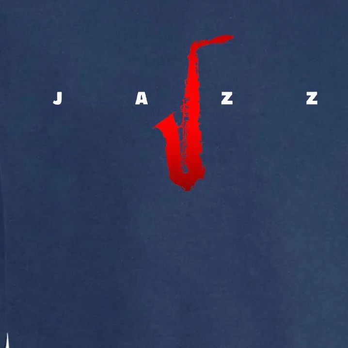 Jazz Music Saxophone Garment-Dyed Sweatshirt