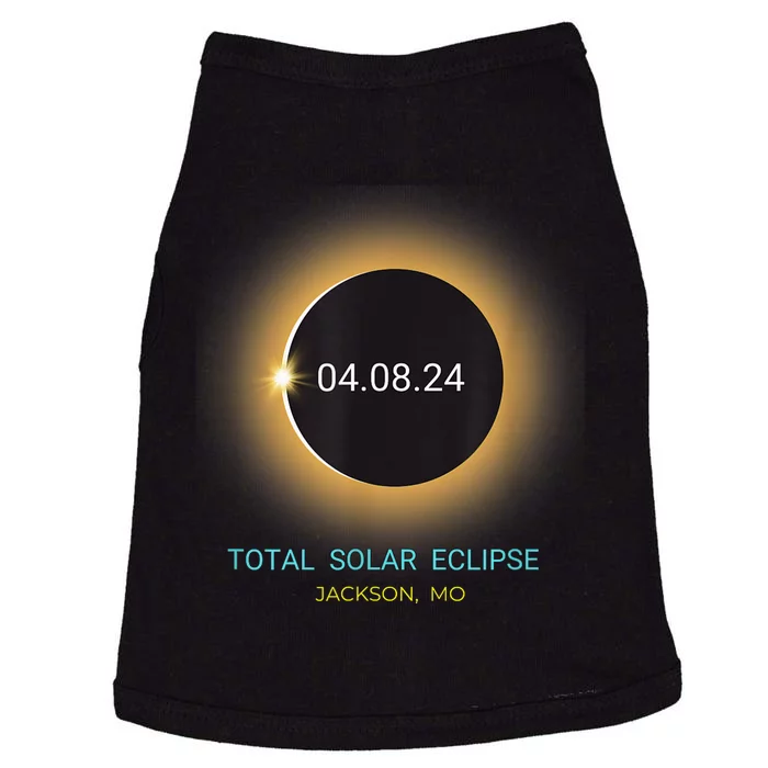 Jackson Mo Total Solar Eclipse 04/08/24 Missouri Souvenir Doggie Tank