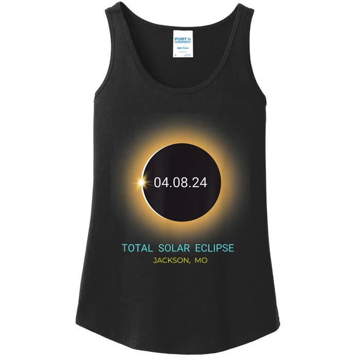 Jackson Mo Total Solar Eclipse 04/08/24 Missouri Souvenir Ladies Essential Tank