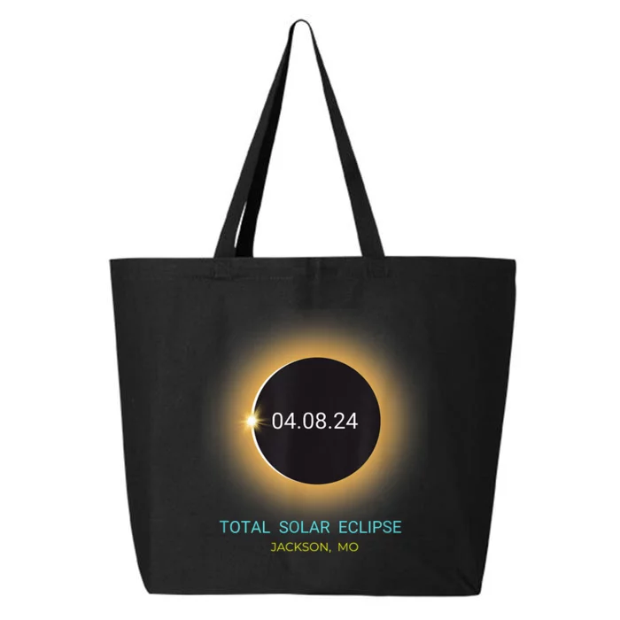 Jackson Mo Total Solar Eclipse 04/08/24 Missouri Souvenir 25L Jumbo Tote