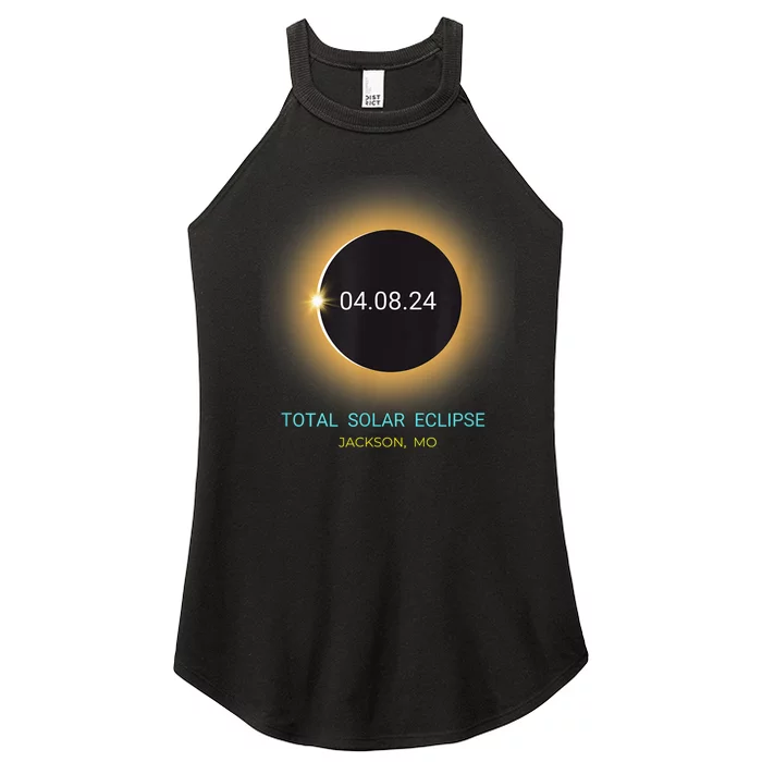 Jackson Mo Total Solar Eclipse 04/08/24 Missouri Souvenir Women’s Perfect Tri Rocker Tank