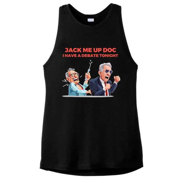 Jack Me Up Doc I Have A Debate Tonight Ladies Tri-Blend Wicking Tank