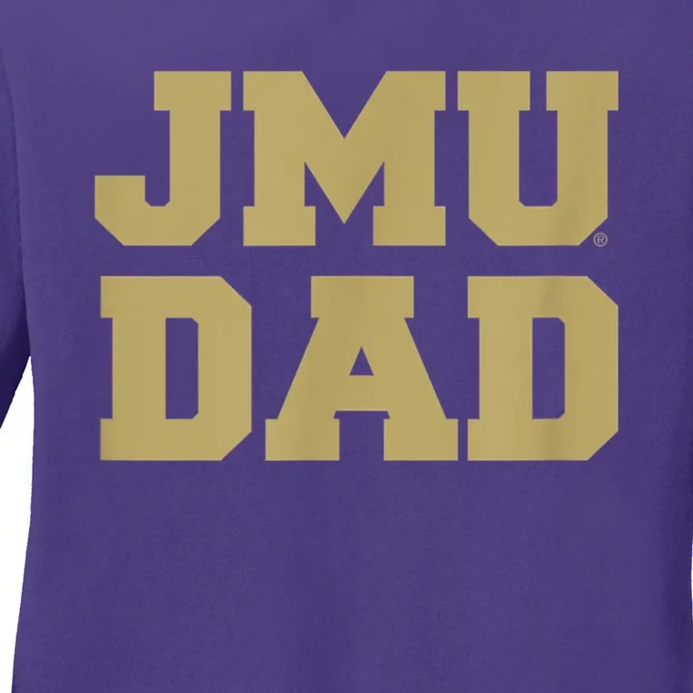 James Madison University JMU Dukes Dad Ladies Long Sleeve Shirt