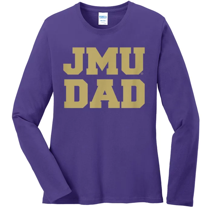 James Madison University JMU Dukes Dad Ladies Long Sleeve Shirt