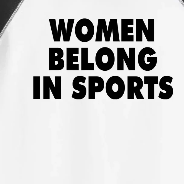 Jomboy Media Women Belong In Sports Toddler Fine Jersey T-Shirt