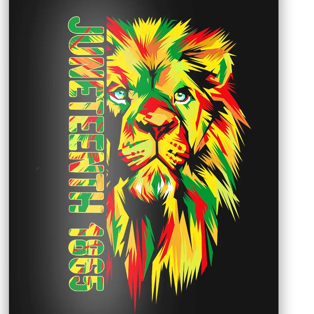 Juneteenth Men Women African American Black Lion 1865 King Poster