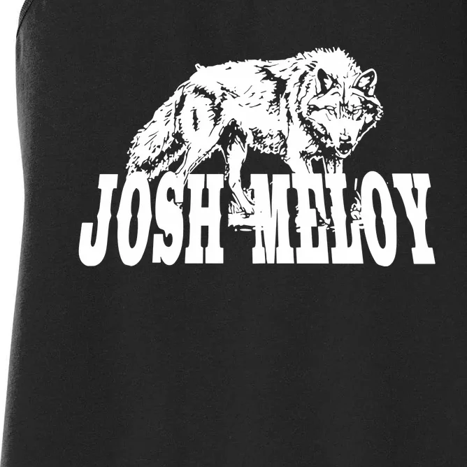 Josh Meloy Wolf Women's Racerback Tank