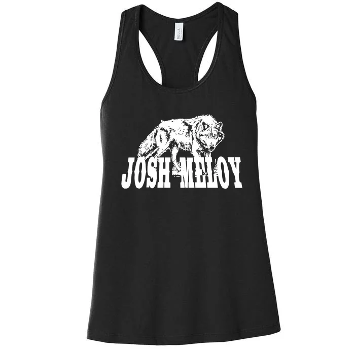 Josh Meloy Wolf Women's Racerback Tank