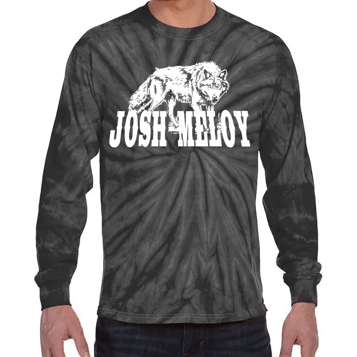 Josh Meloy Wolf Tie-Dye Long Sleeve Shirt