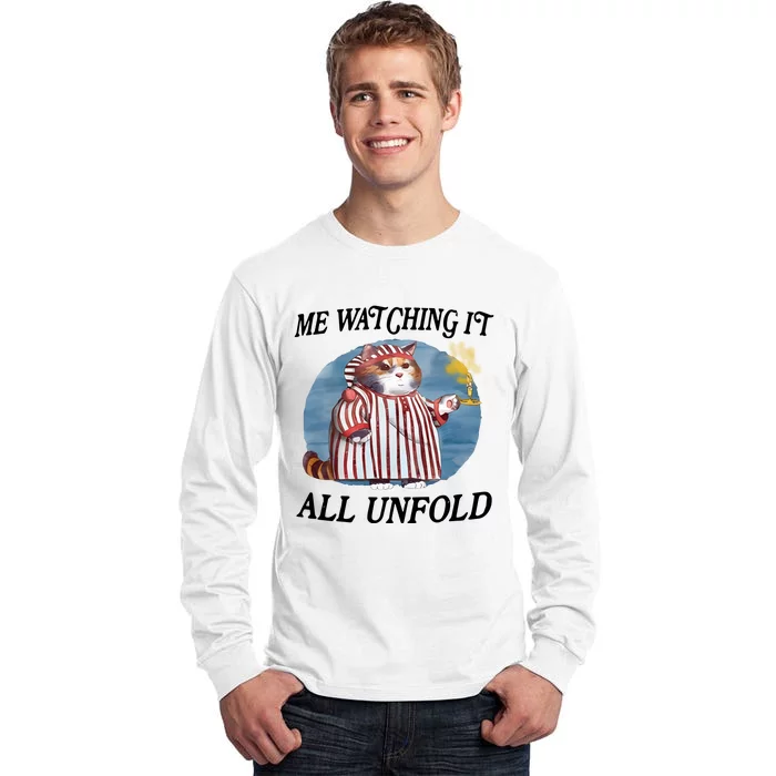 Jmcgg Me Watching It All Unfold Tall Long Sleeve T-Shirt