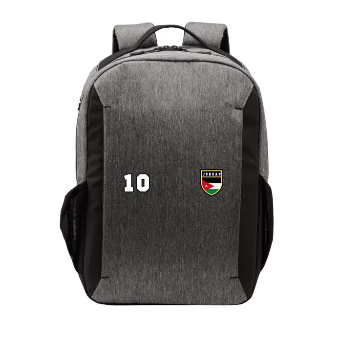 Jordan Number 10 Soccer Flag Football Ten Jersey Vector Backpack