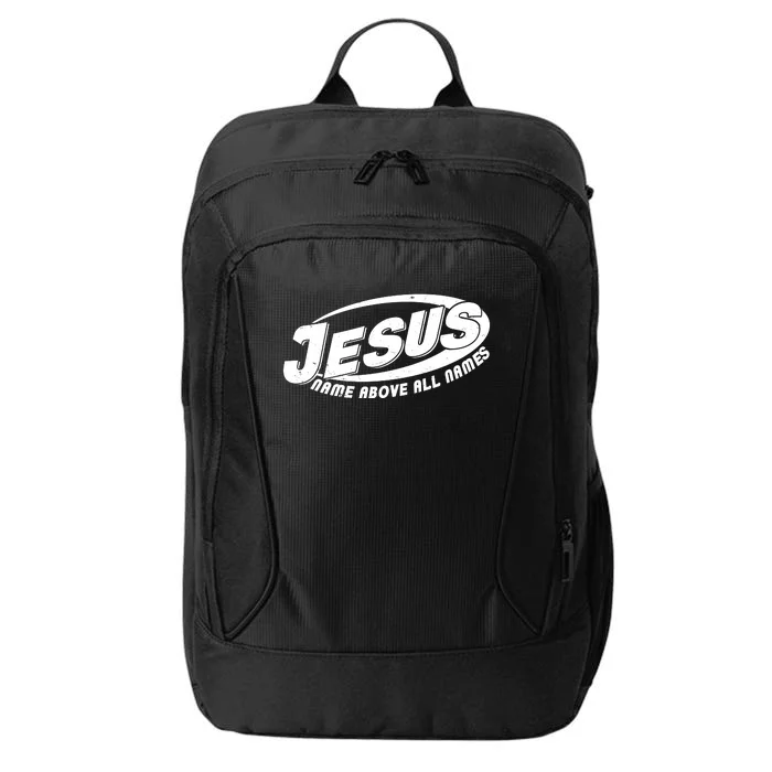 Jesus Name Above All Names Sports Style Logo City Backpack