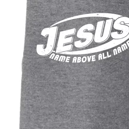 Jesus Name Above All Names Sports Style Logo Doggie 3-End Fleece Hoodie