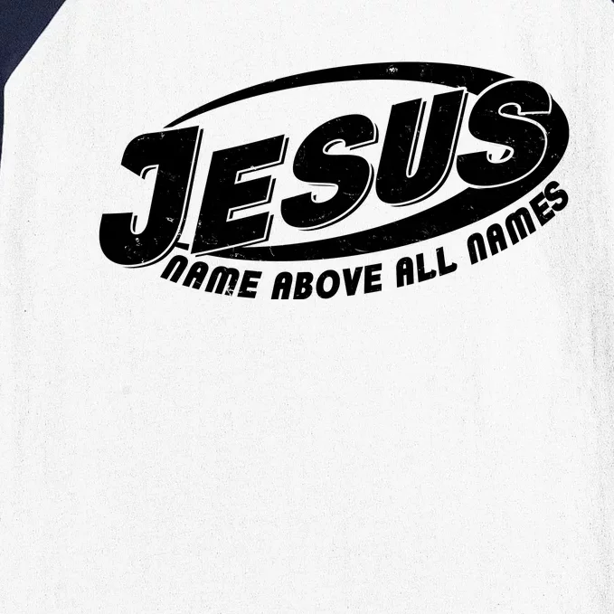 Jesus Name Above All Names Sports Style Logo Baseball Sleeve Shirt