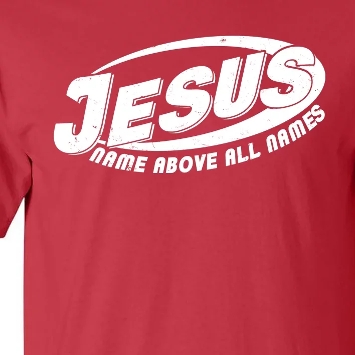 Jesus Name Above All Names Sports Style Logo Tall T-Shirt