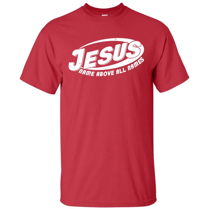 Jesus Name Above All Names Sports Style Logo Tall T-Shirt