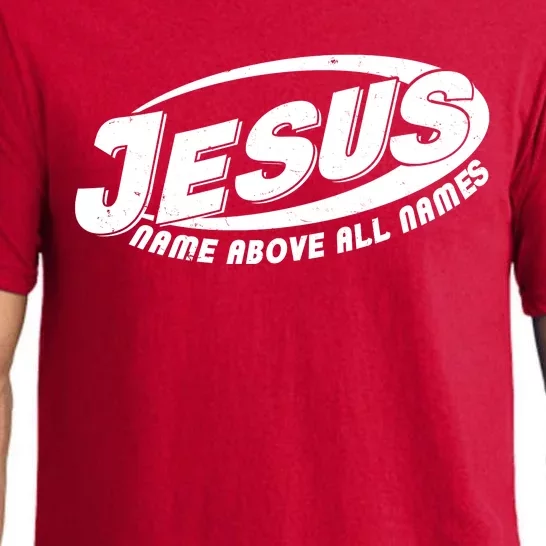 Jesus Name Above All Names Sports Style Logo Pajama Set