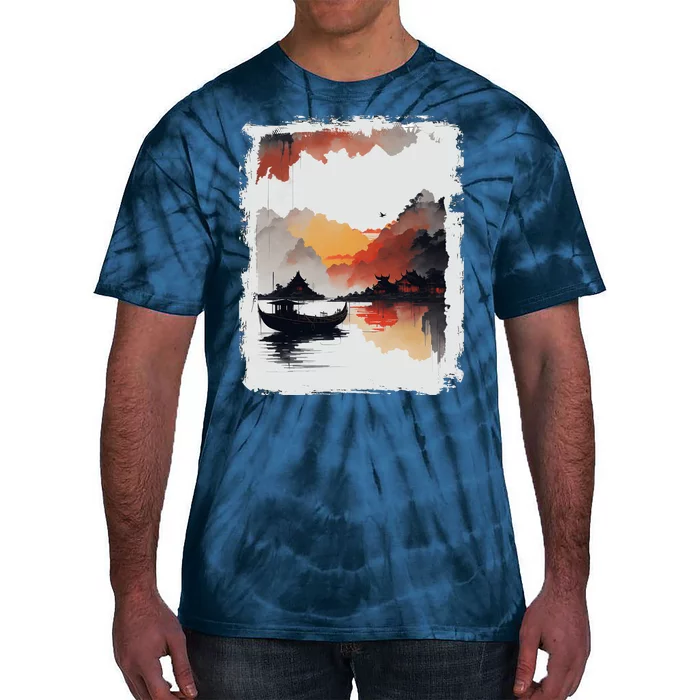 Japanese Ninh Binh Town Tie-Dye T-Shirt