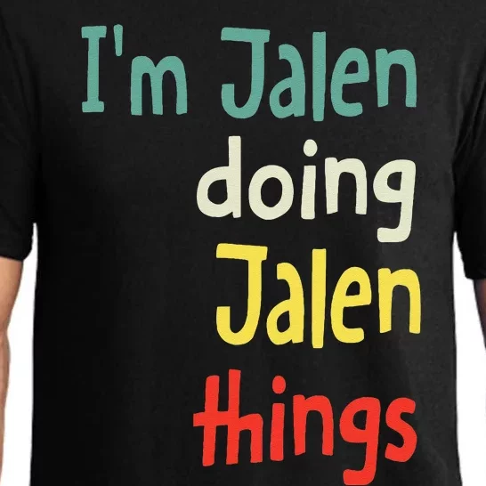 Jalen Name Cute Personalized Gift Pajama Set