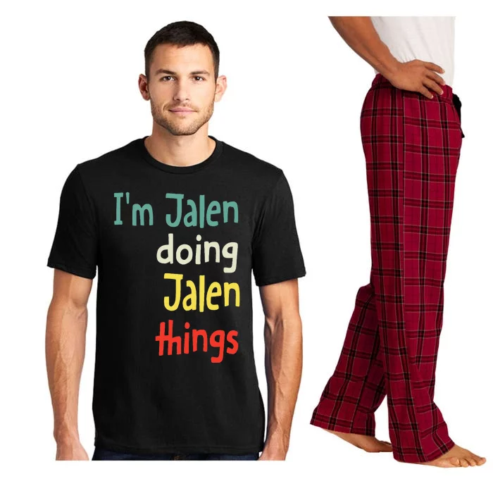 Jalen Name Cute Personalized Gift Pajama Set