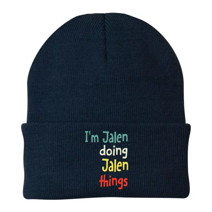 Jalen Name Cute Personalized Gift Knit Cap Winter Beanie