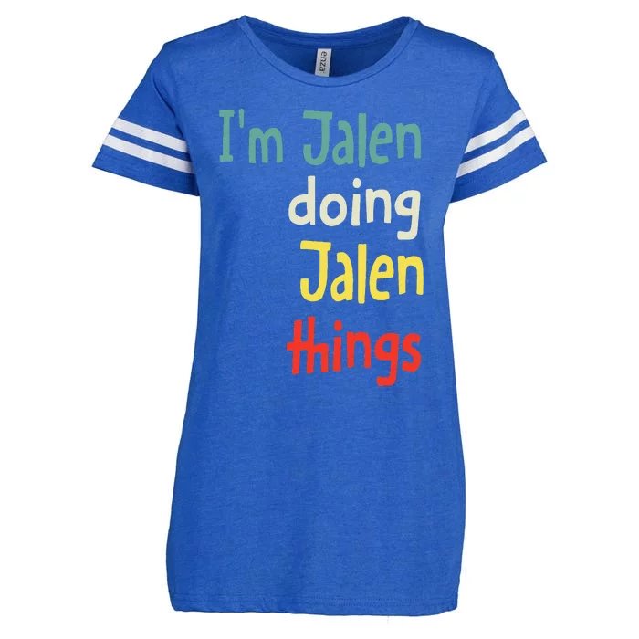 Jalen Name Cute Personalized Gift Enza Ladies Jersey Football T-Shirt