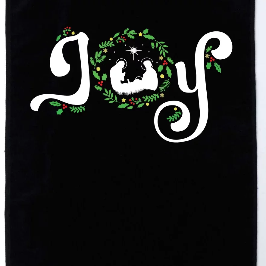 Joy Nativity Christmas Jesus Manger Christian Christmas Platinum Collection Golf Towel