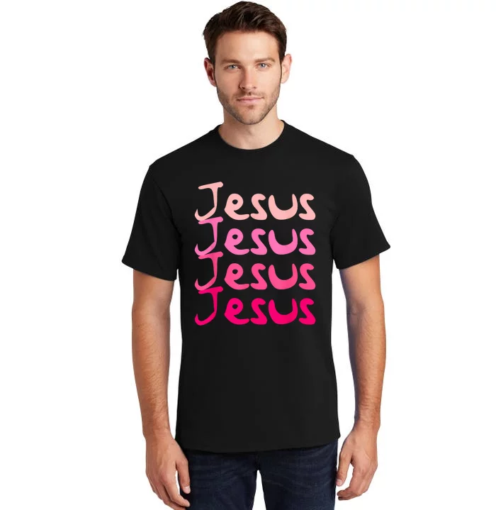 Jesus Name Design Tall T-Shirt