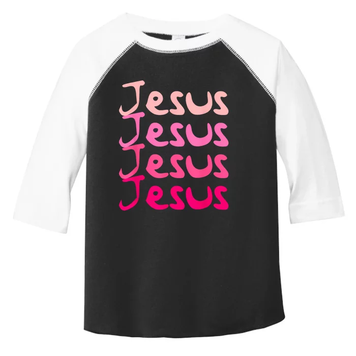 Jesus Name Design Toddler Fine Jersey T-Shirt