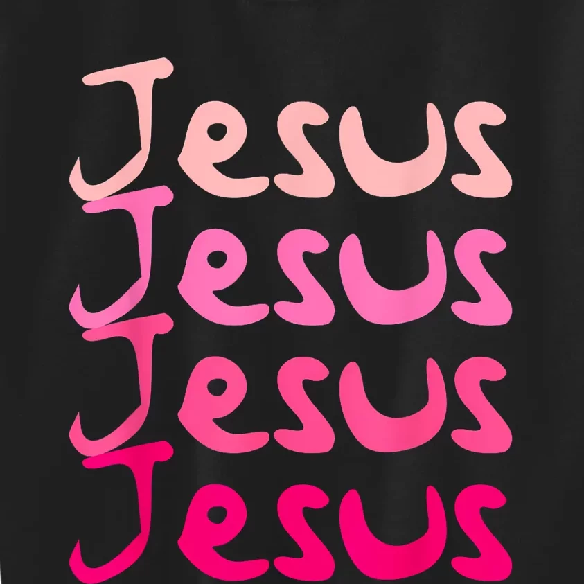 Jesus Name Design Kids Sweatshirt