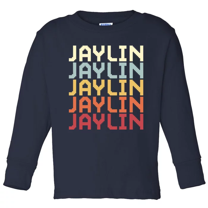 Jaylin Name First Name Jaylin Personalized Name Customized Toddler Long Sleeve Shirt