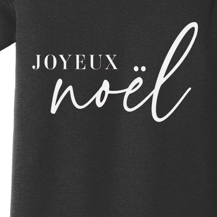 Joyeux Noel French Merry Christmas Trendy Happy Holidays Baby Bodysuit