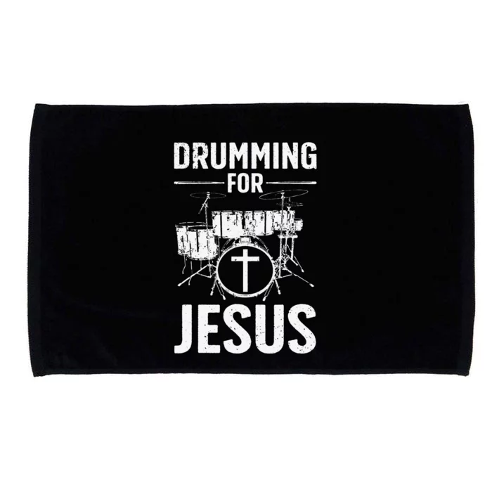 Jesus Name I Play Drums God Drumming Music Christian Microfiber Hand Towel